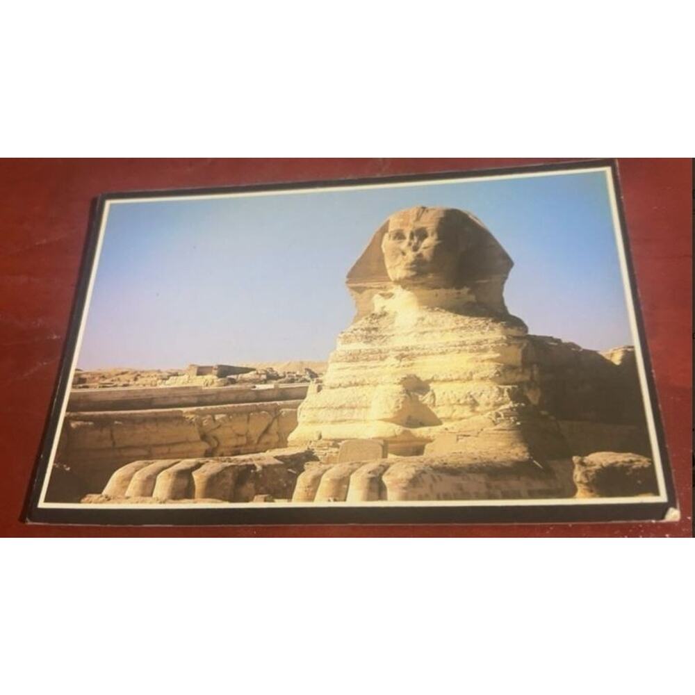 Postcard The Sphinx Cairo Egypt Real Photo Photograph Vintage Posted 1991